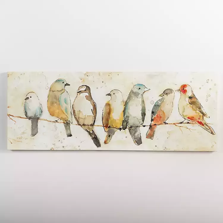 Birds on Wire Canvas Art Print>Kirklands Home Discount