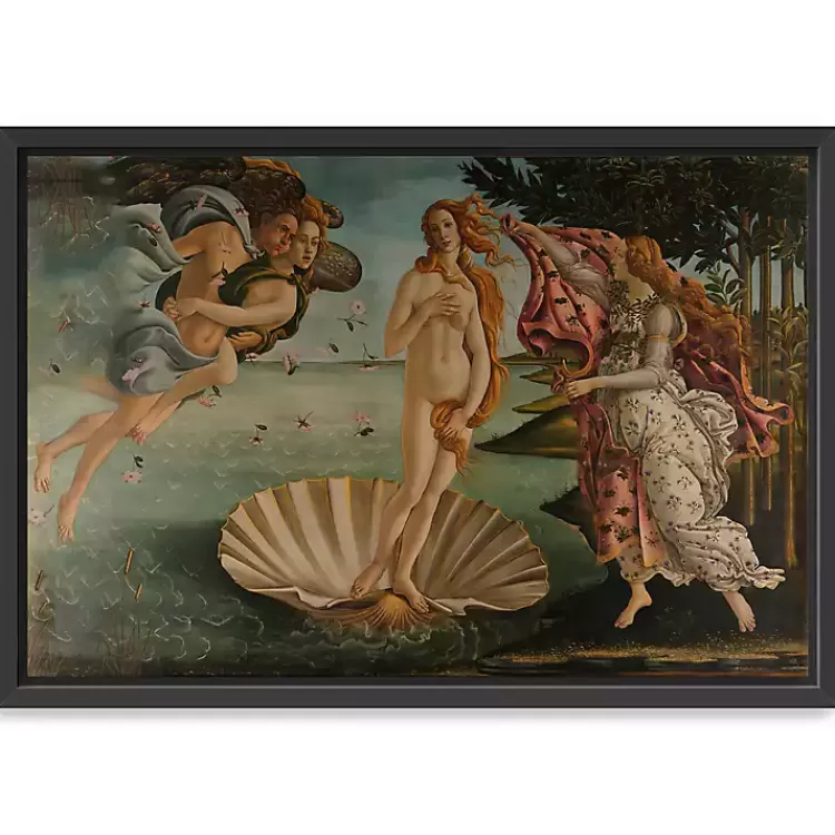 Birth of Venus Framed Canvas Art Print, 36x28 in.>Kirklands Home Clearance