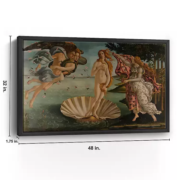 birth_of_venus_framed_canvas_art_print_x_in_2-1.webp Birth of Venus Framed Canvas Art Print, 48x32 in.>Kirklands Home Hot