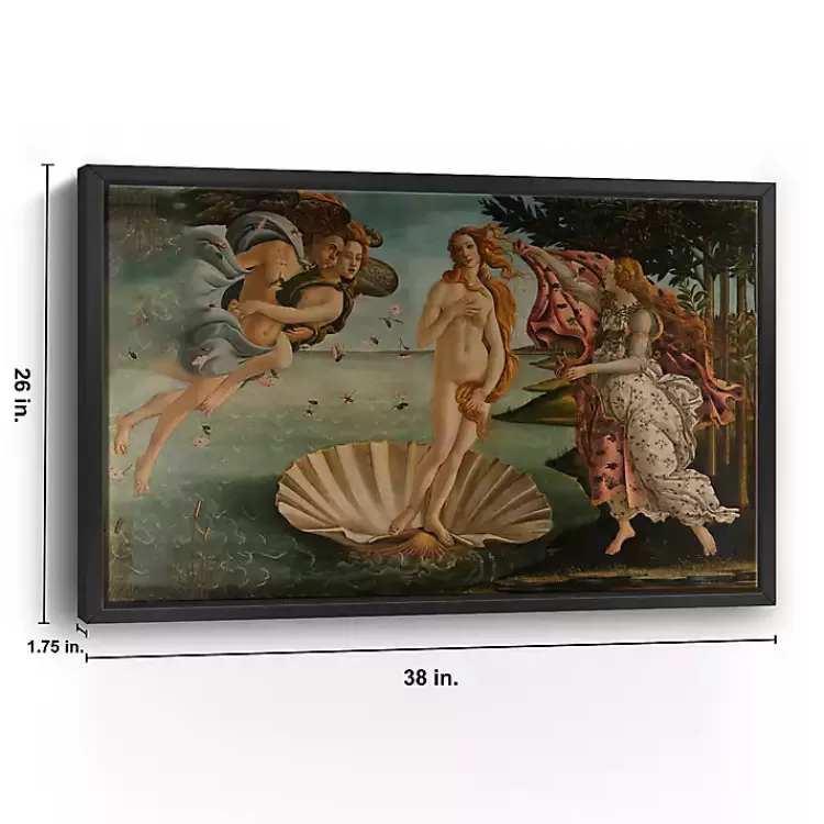 birth_of_venus_framed_canvas_art_print_x_in_2.webp Birth of Venus Framed Canvas Art Print, 36x28 in.>Kirklands Home Clearance