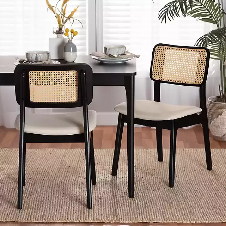 black__cream_modern_dining_chairs_set_of__6.webp Black & Cream Modern Dining Chairs, Set of 2>Kirklands Home Outlet