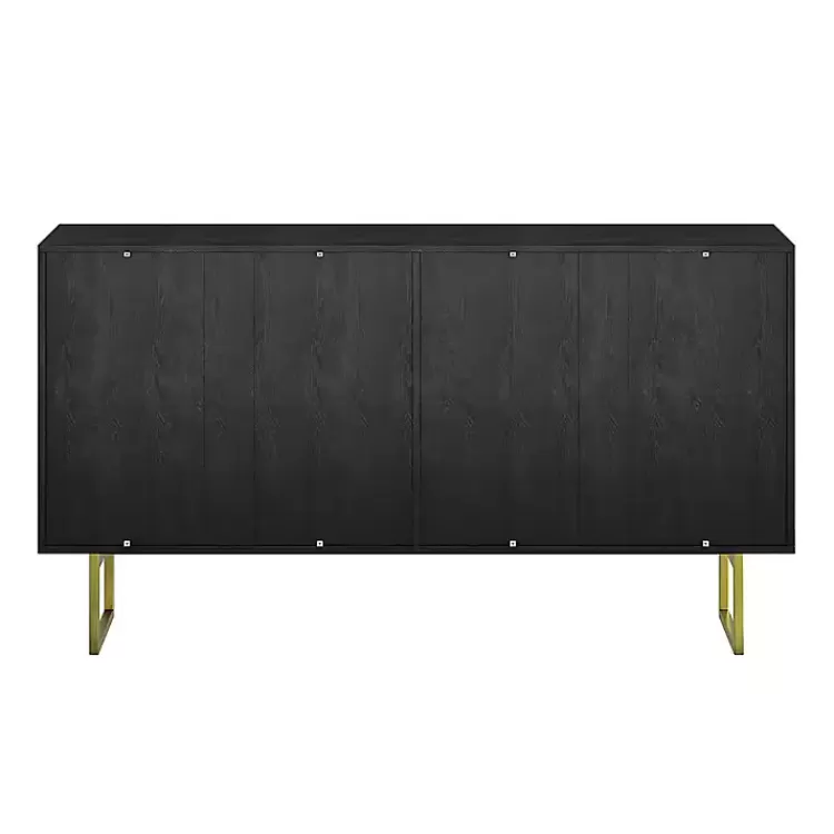 black__ivory_sunburst_door_sideboard_2.webp Black & Ivory Sunburst 4-Door Sideboard>Kirklands Home Best Sale