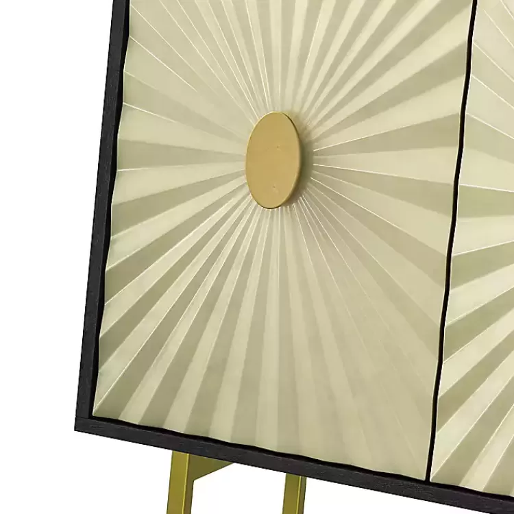 black__ivory_sunburst_door_sideboard_5.webp Black & Ivory Sunburst 4-Door Sideboard>Kirklands Home Best Sale