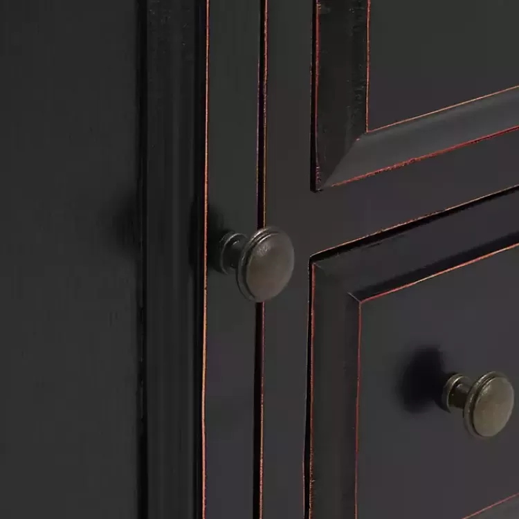 black__oak_drawer_charlotte_sideboard_2.webp & Oak 4-Drawer Charlotte Sideboard>Kirklands Home Fashion