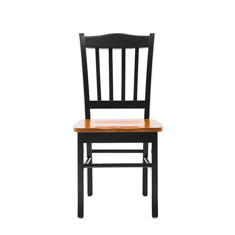Black & Oak Wood Shaker Dining Chairs, Set of 2>Kirklands Home Cheap