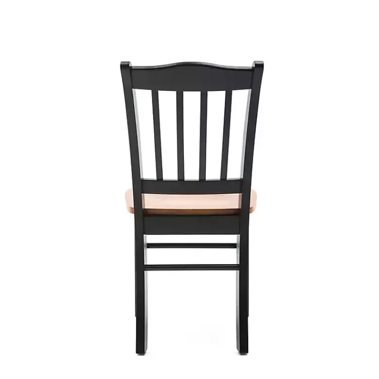 black__oak_wood_shaker_dining_chairs_set_of__2.webp Black & Oak Wood Shaker Dining Chairs, Set of 2>Kirklands Home Cheap