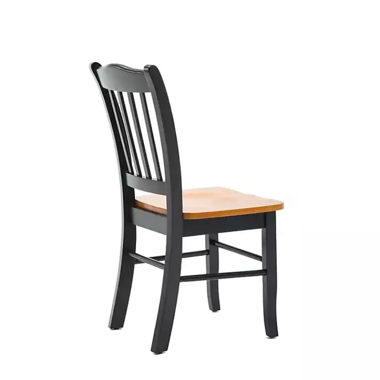 black__oak_wood_shaker_dining_chairs_set_of__4.webp Black & Oak Wood Shaker Dining Chairs, Set of 2>Kirklands Home Cheap