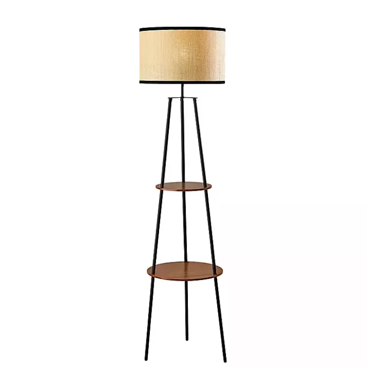 & Walnut Shelves Savannah Floor Lamp>Kirklands Home Best Sale
