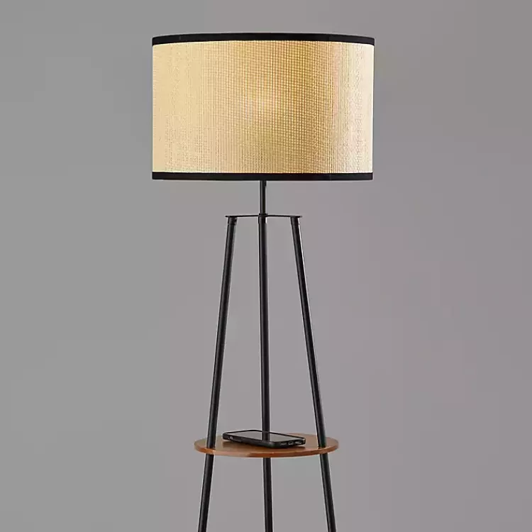 & Walnut Shelves Savannah Floor Lamp>Kirklands Home Best Sale