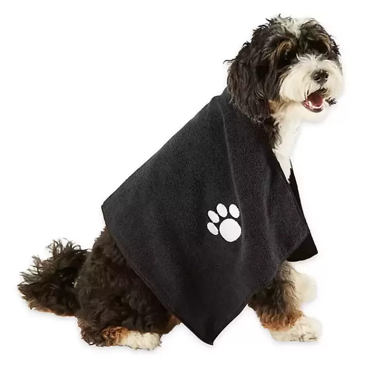 Black & White Embroidered Paw Pet Towels, Set of 3>Kirklands Home Best Sale