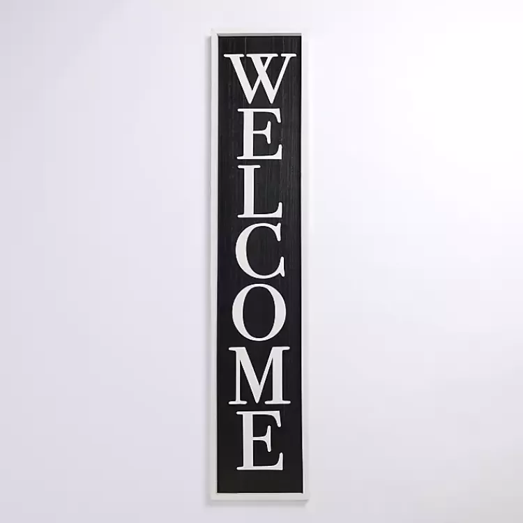 Black & White Framed Welcome Porch Board>Kirklands Home Best