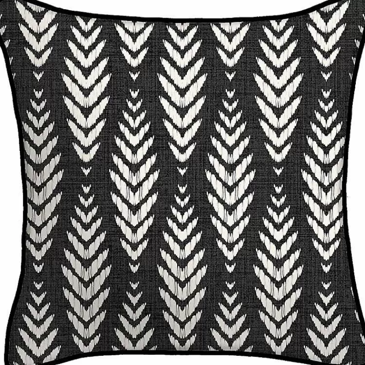 black__white_geometric_leaves_outdoor_pillow_6.webp Black & White Geometric Leaves Outdoor Pillow>Kirklands Home Online