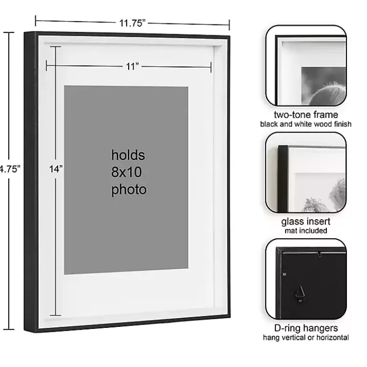 Black & White Gibson 4-pc. Gallery Wall Frame Set>Kirklands Home Cheap