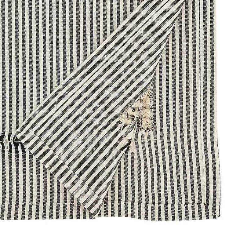 Black & White Striped Table Runner, 90 in.>Kirklands Home Flash Sale
