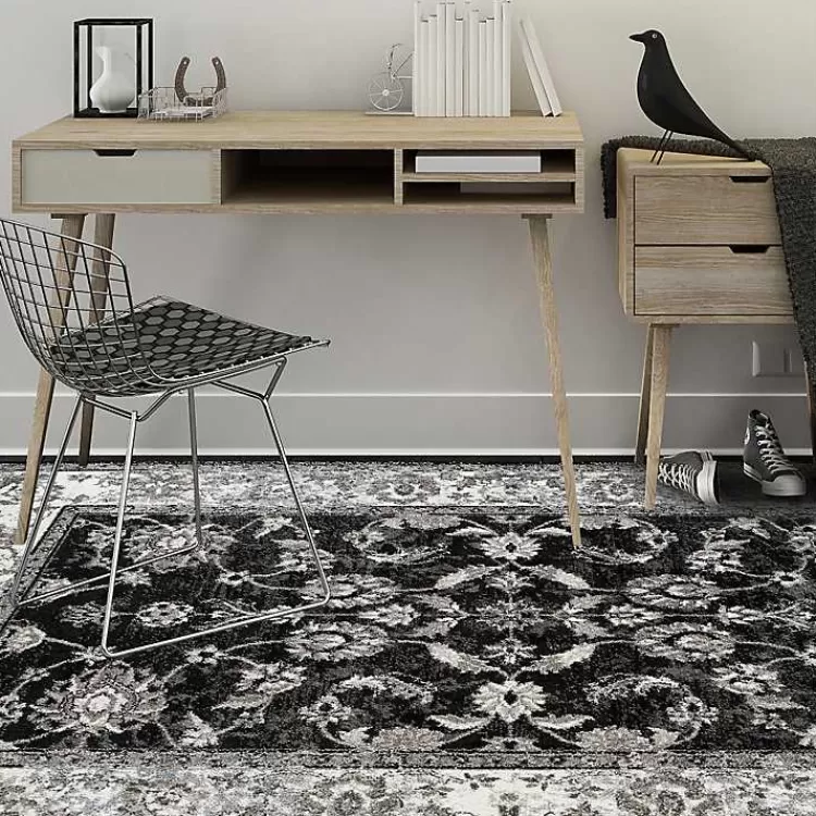 Black Alex Area Rug, 5x7>Kirklands Home Fashion