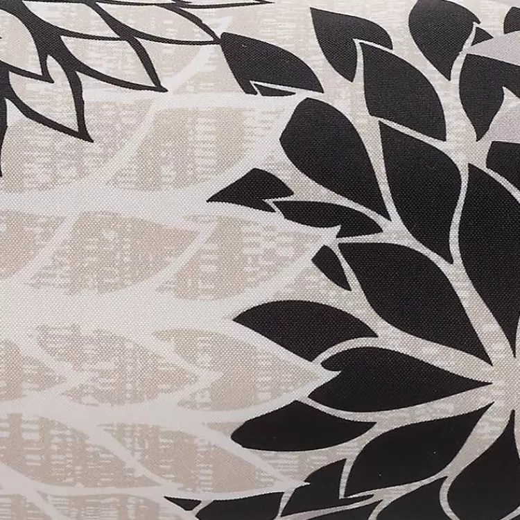 black_and_beige_floral_outdoor_bolster_pillow_2.webp and Beige Floral Outdoor Bolster Pillow>Kirklands Home Clearance