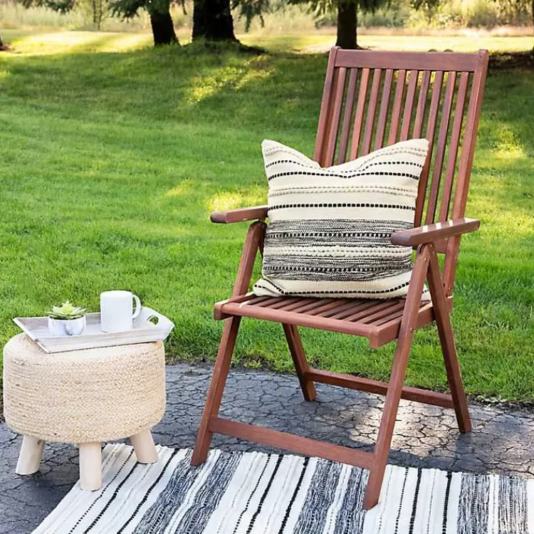 Black and Cream Twisted Indoor/Outdoor Pillow>Kirklands Home Sale