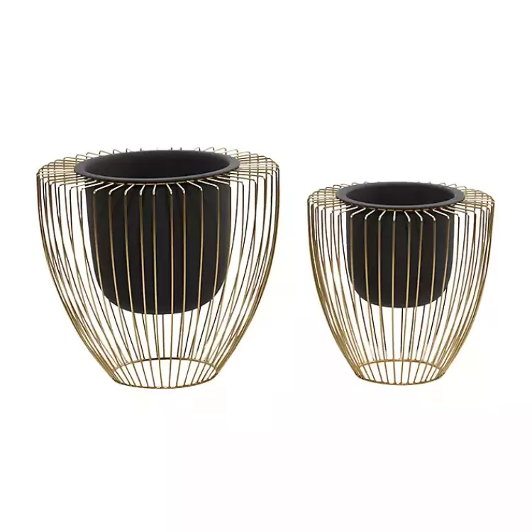 black_and_gold_open_frame_planters_set_of__4.webp Black and Gold Open Frame Planters, Set of 2>Kirklands Home Discount