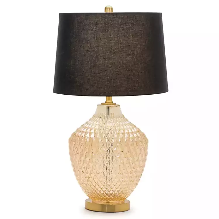 Black and Gold Textured Glass Table Lamp>Kirklands Home Hot