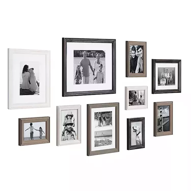 Black and Gray 10-pc. Gallery Wall Frame Set>Kirklands Home Flash Sale