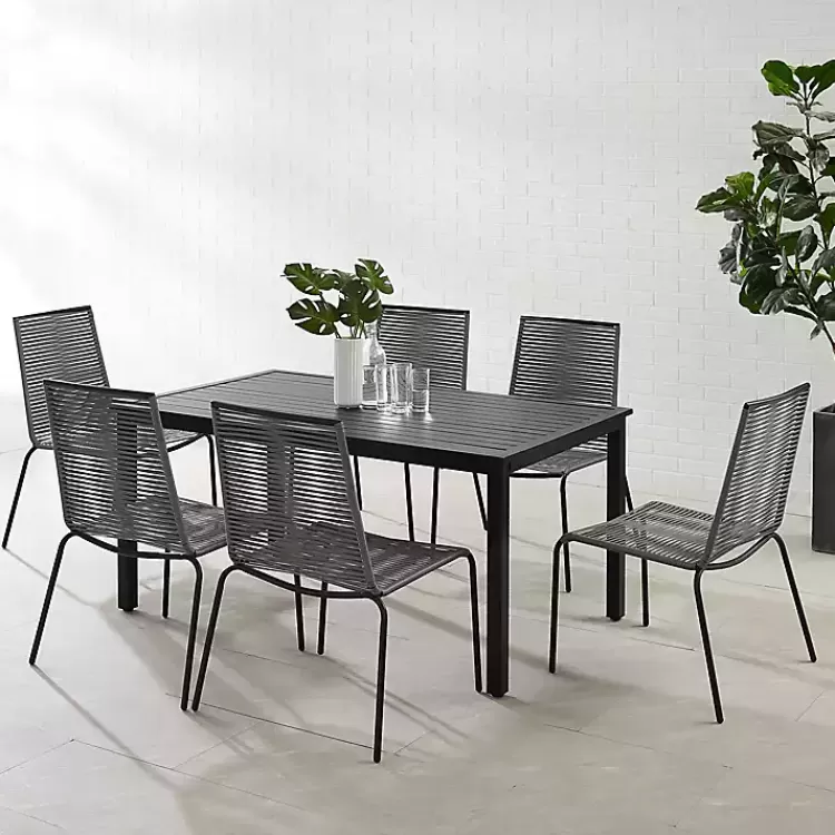 black_and_gray_rope_pc_outdoor_dining_set_3.webp Black and Gray Rope 7-pc. Outdoor Dining Set>Kirklands Home Store