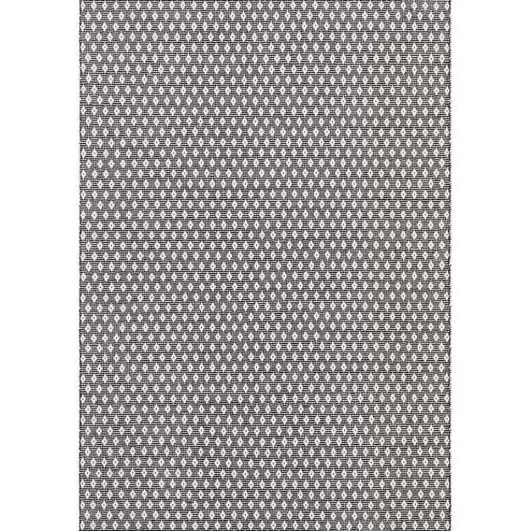 Black and Ivory Dainty Diamond Area Rug, 5x8>Kirklands Home Hot