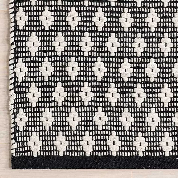 black_and_ivory_dainty_diamond_area_rug_x_4-1.webp Black and Ivory Dainty Diamond Area Rug, 5x8>Kirklands Home Hot