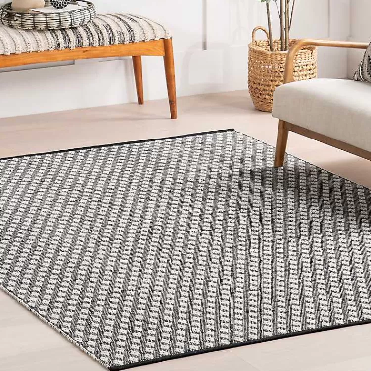 black_and_ivory_dainty_diamond_area_rug_x_8-1.webp Black and Ivory Dainty Diamond Area Rug, 5x8>Kirklands Home Hot