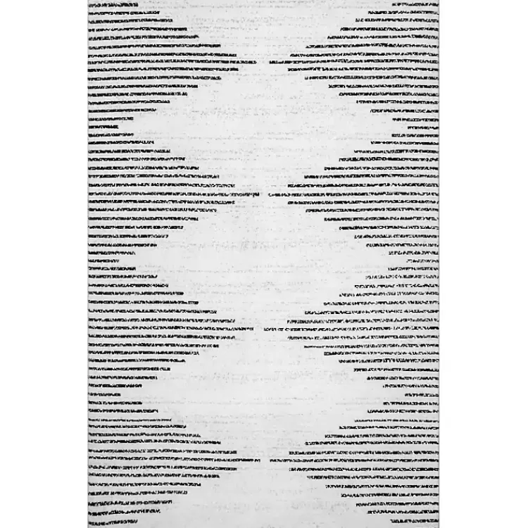 Black and Ivory Diamond Washable Runner>Kirklands Home Store