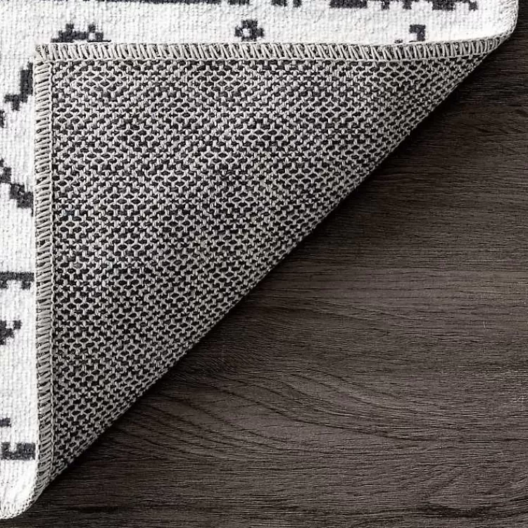 black_and_ivory_moroccan_washable_area_rug_x_6.webp Black and Ivory Moroccan Washable Area Rug, 4x6>Kirklands Home Best Sale