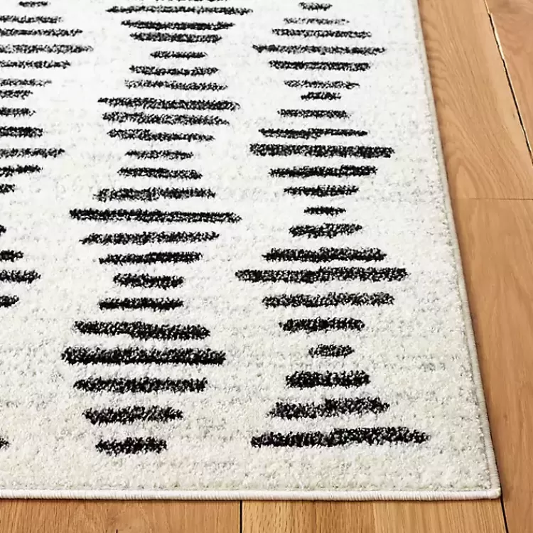 black_and_ivory_tulum_geometric_runner_x_2.webp Black and Ivory Tulum Geometric Runner, 2x8>Kirklands Home Outlet
