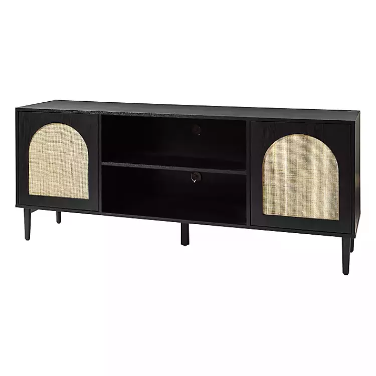 and Natural Rattan Media Cabinet>Kirklands Home Fashion