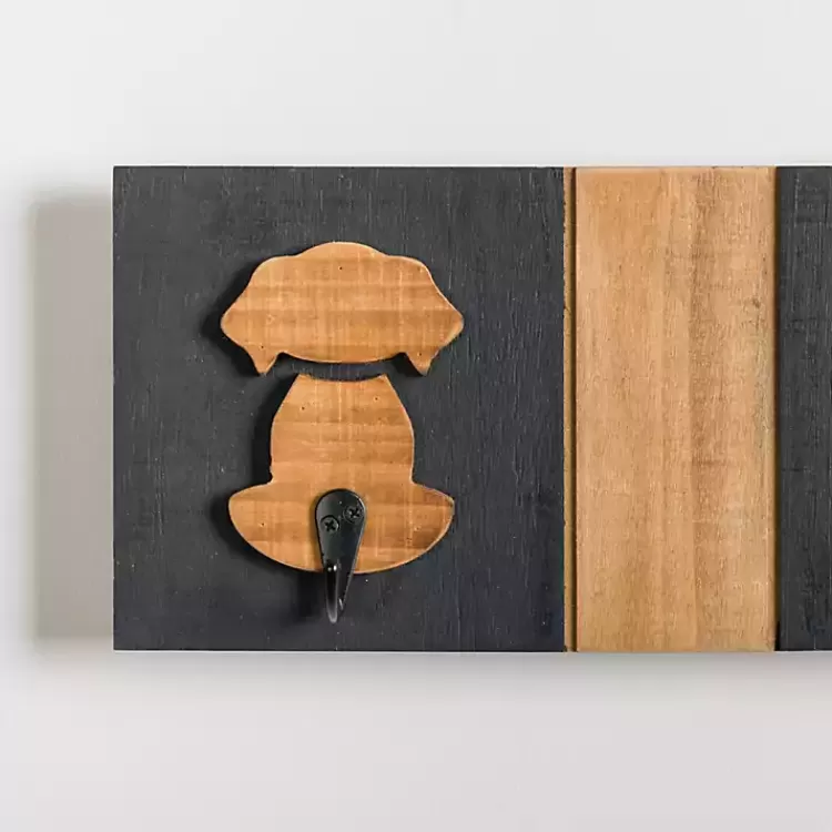 Black and Natural Wood Dog Hooks>Kirklands Home Fashion