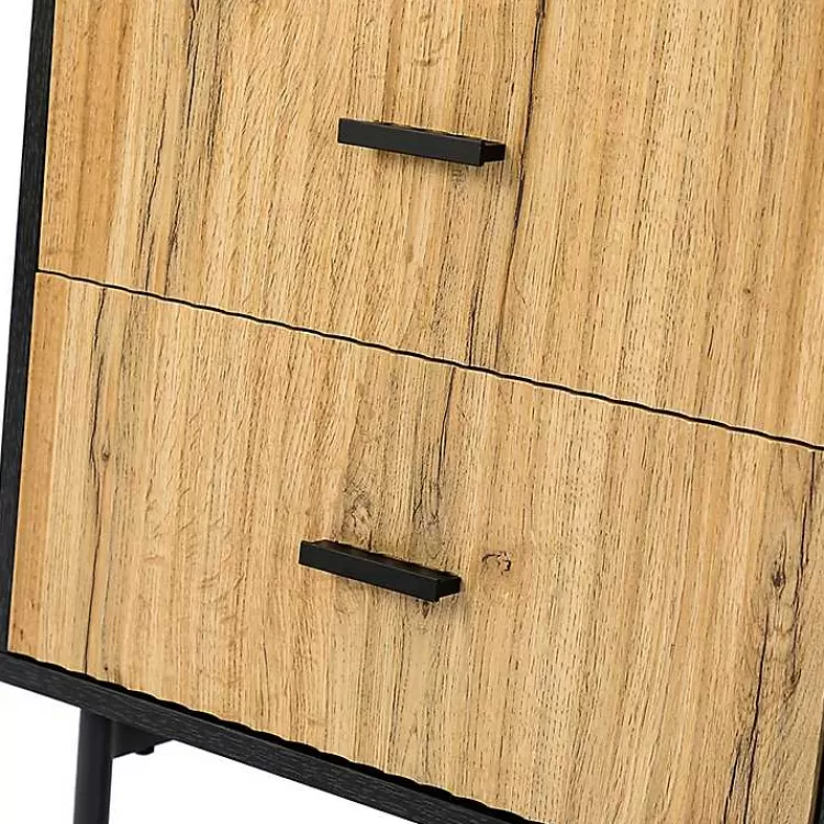 black_and_natural_wood_drawer_nightstand_6.webp Black and Natural Wood 2-Drawer Nightstand>Kirklands Home Online