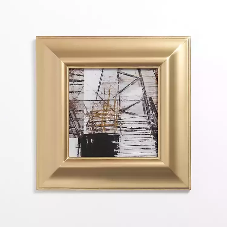 Black and White Abstract II Gold Framed Art Print>Kirklands Home Store