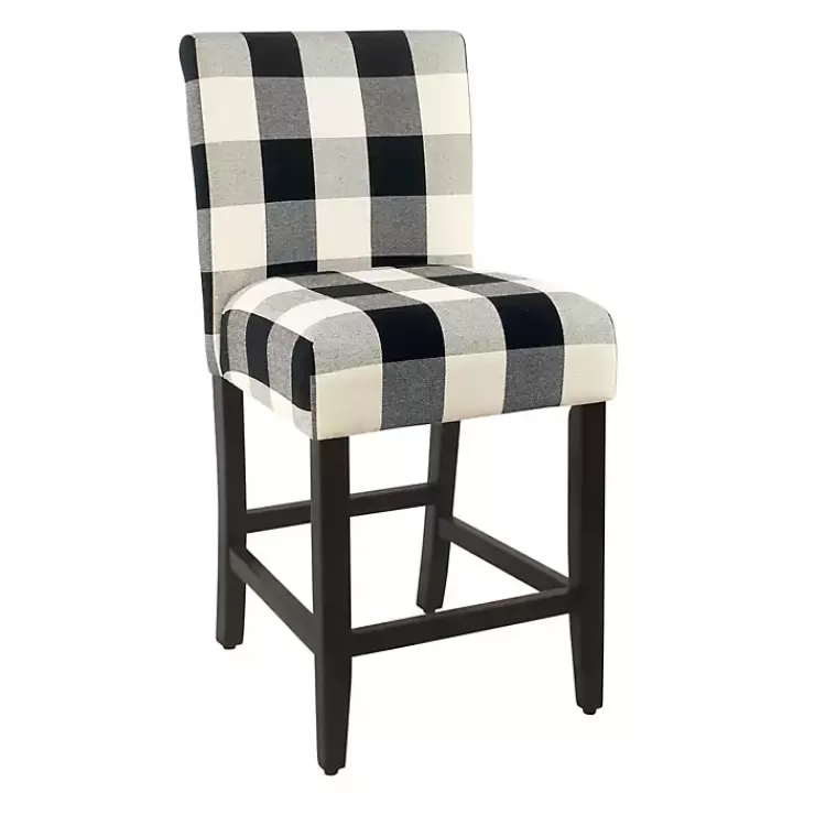 Black and White Buffalo Check Counter Stool>Kirklands Home Hot