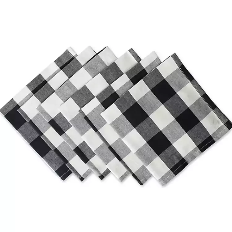 and White Buffalo Check Napkins, Set of 6>Kirklands Home Sale
