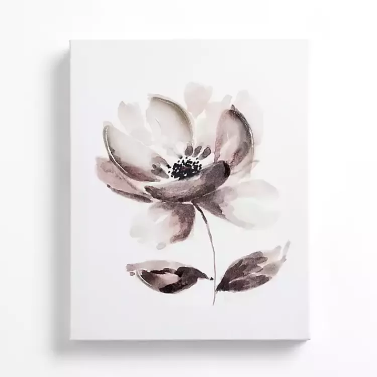 Black and White Flower I Canvas Art Print>Kirklands Home Flash Sale