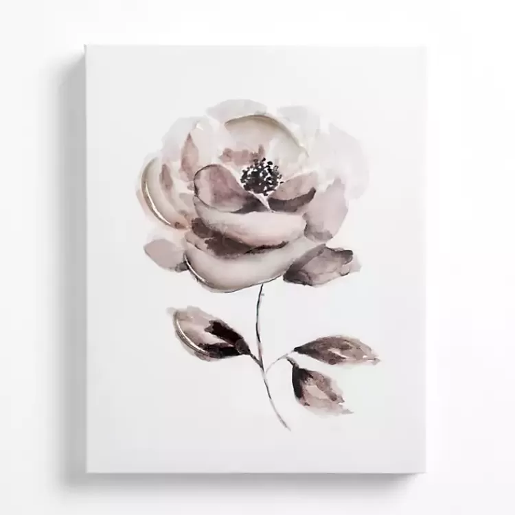 Black and White Flower II Canvas Art Print>Kirklands Home Fashion