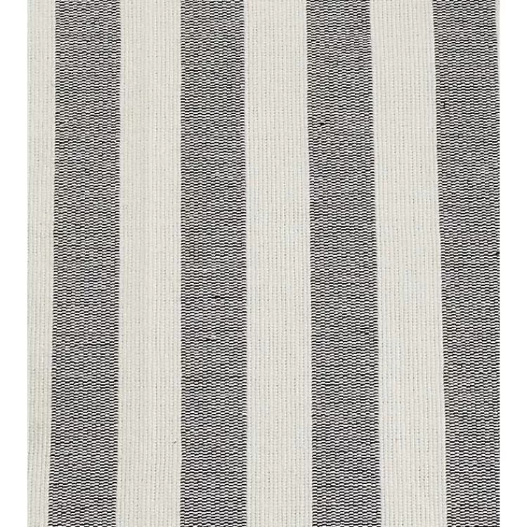 black_and_white_rustic_stripe_tassel_table_runner_3.webp Black and White Rustic Stripe Tassel Table Runner>Kirklands Home Best