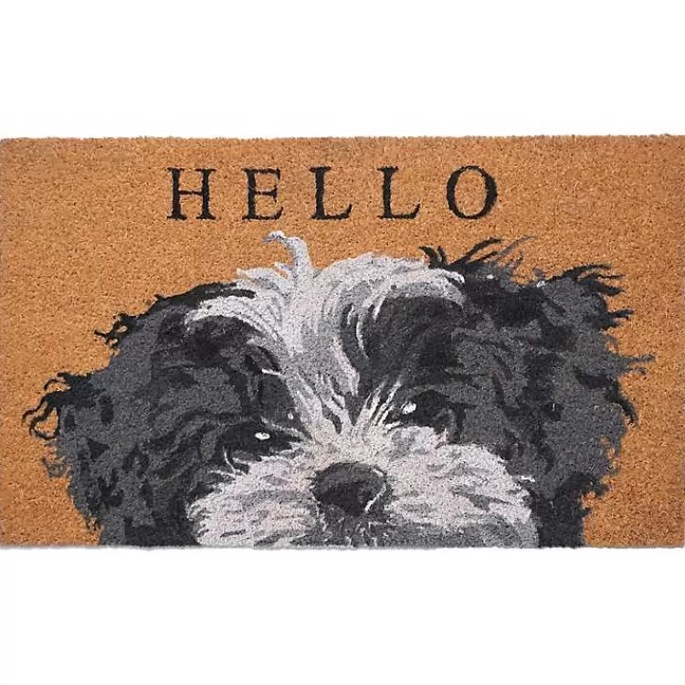Black and White Shih Tzu Hello Doormat>Kirklands Home Best