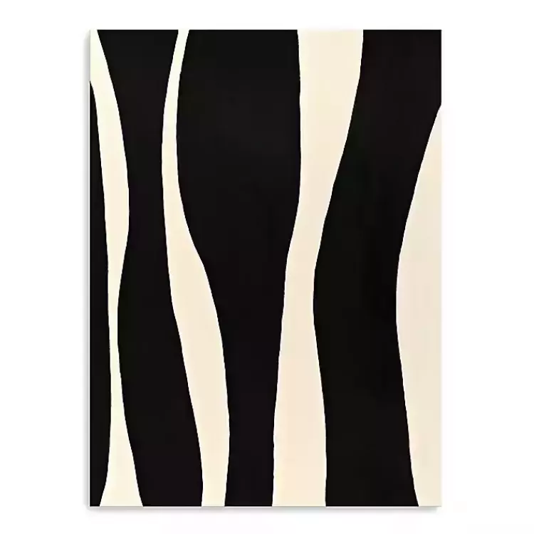 Black and White Striped Canvas Art Print>Kirklands Home New