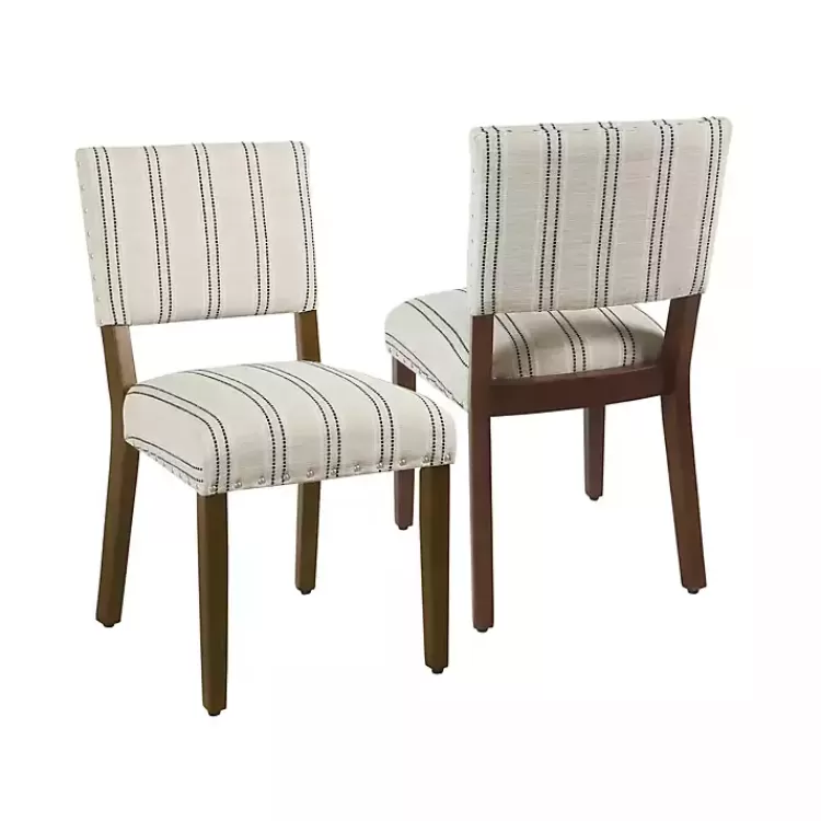 Black and Striped Dining Chairs, Set of 2>Kirklands Home Cheap