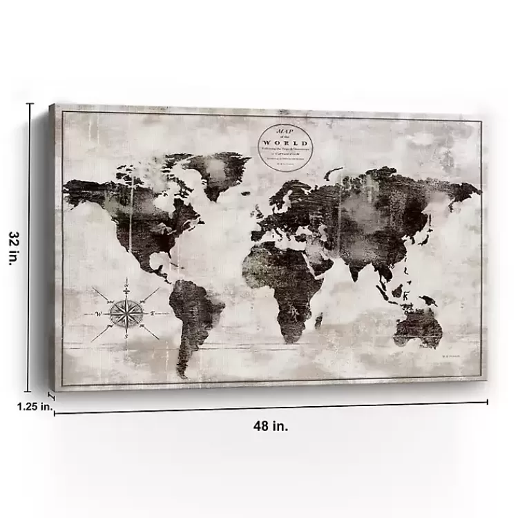 black_and_white_world_map_giclee_canvas_art_print_3.webp Black and White World Map Giclee Canvas Art Print>Kirklands Home Discount