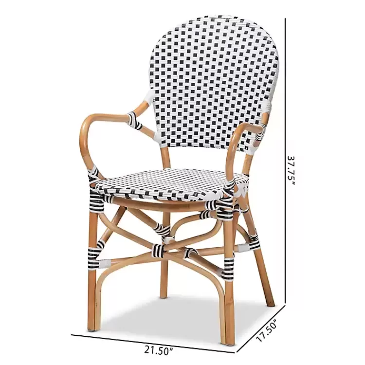 black_and_white_woven_dining_chairs_set_of__8.webp Black and White Woven Dining Chairs, Set of 2>Kirklands Home Best