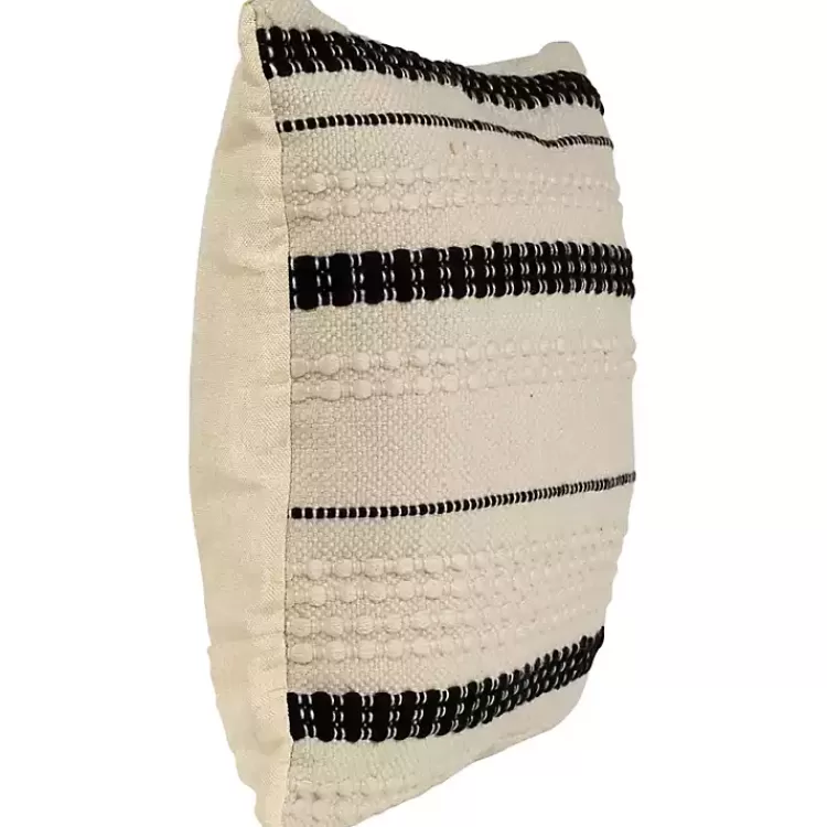 black_and_white_woven_stripe_indooroutdoor_pillow_3.webp Black and White Woven Stripe Indoor/Outdoor Pillow>Kirklands Home Sale