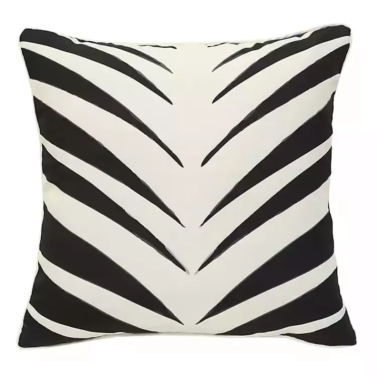 Black and White Zebra Outdoor Pillow>Kirklands Home Sale