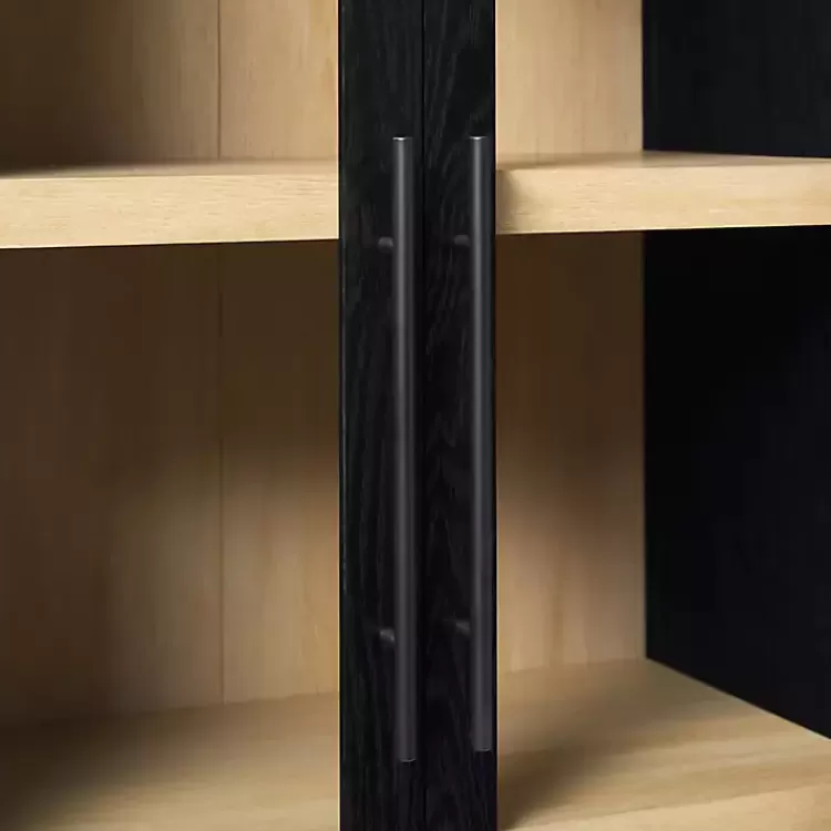 black_arched_glass_doors_chantelle_bookcase_3.webp Arched Glass Doors Chantelle Bookcase>Kirklands Home Outlet