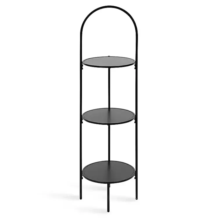 black_arched_tier_plant_stand_2.webp Arched 3-Tier Plant Stand>Kirklands Home Discount