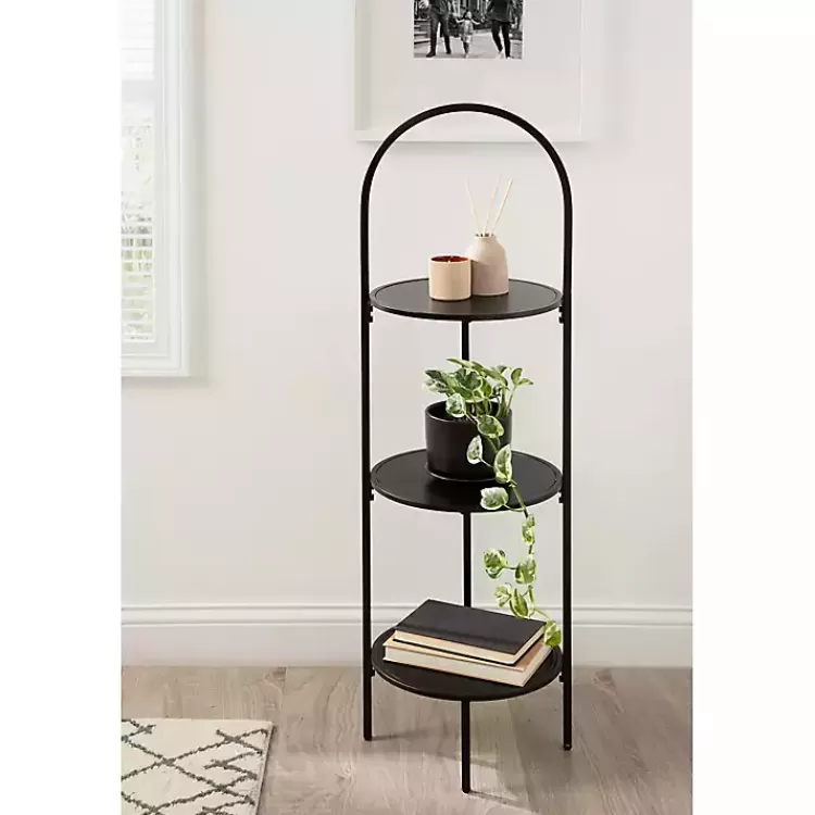 black_arched_tier_plant_stand_4.webp Arched 3-Tier Plant Stand>Kirklands Home Discount